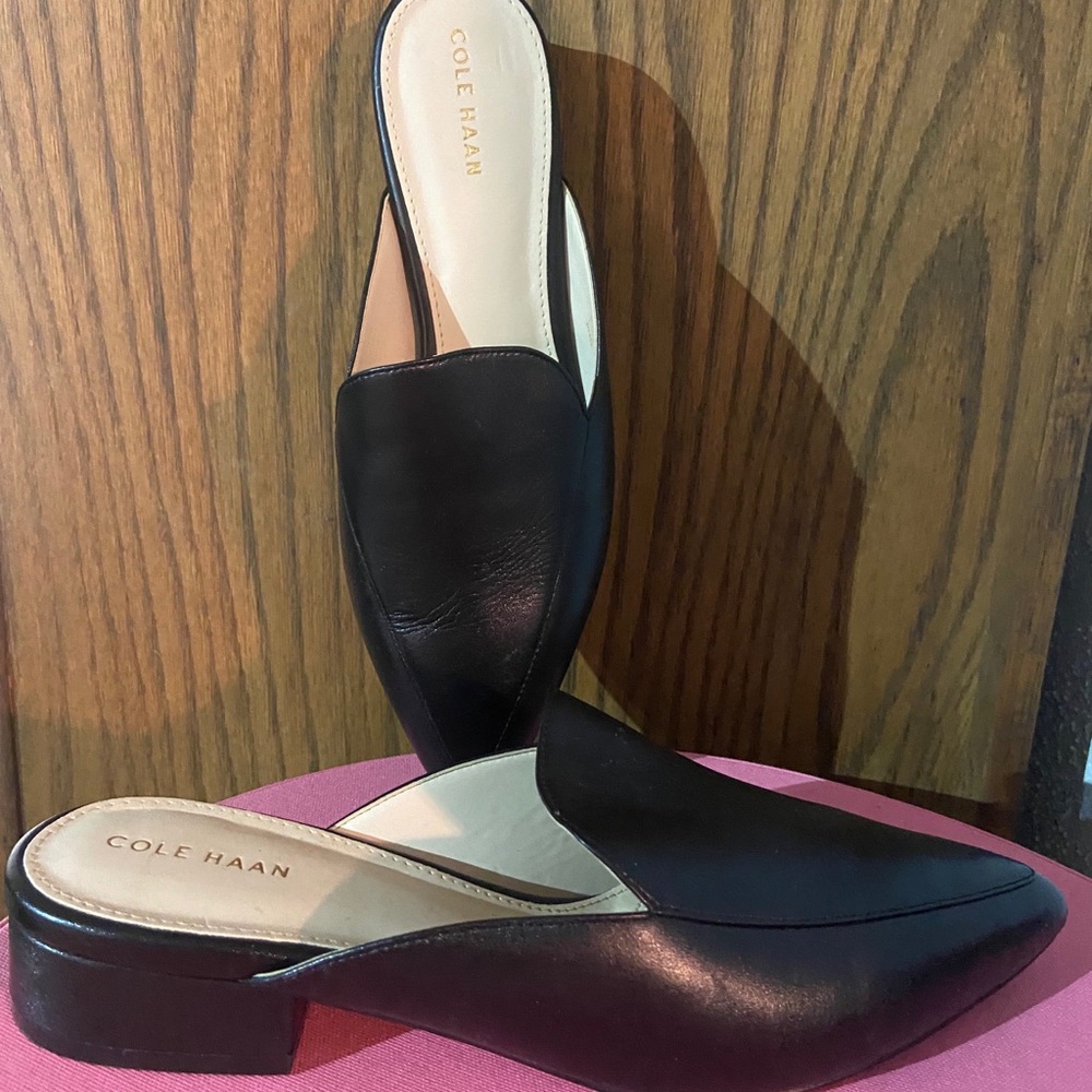 Cole Haan Comfy black slip on shoe